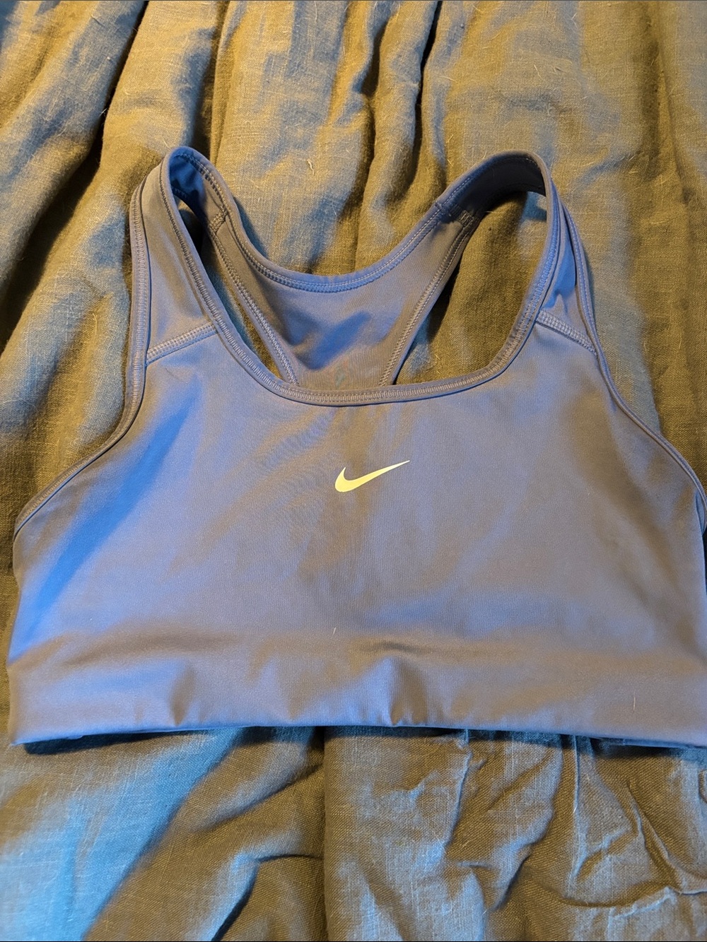 Nike Lavender Racerback Sports Bra with White Swoosh